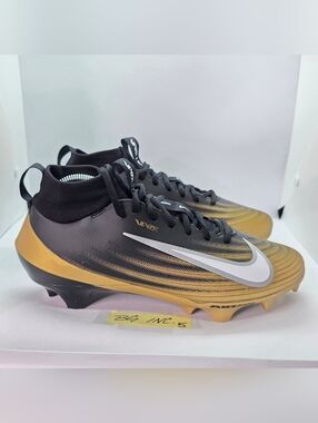 Nike Air Zoom Vapor Pro 1 Football Cleats Men's Size 8.5 Black Gold FB3298-003